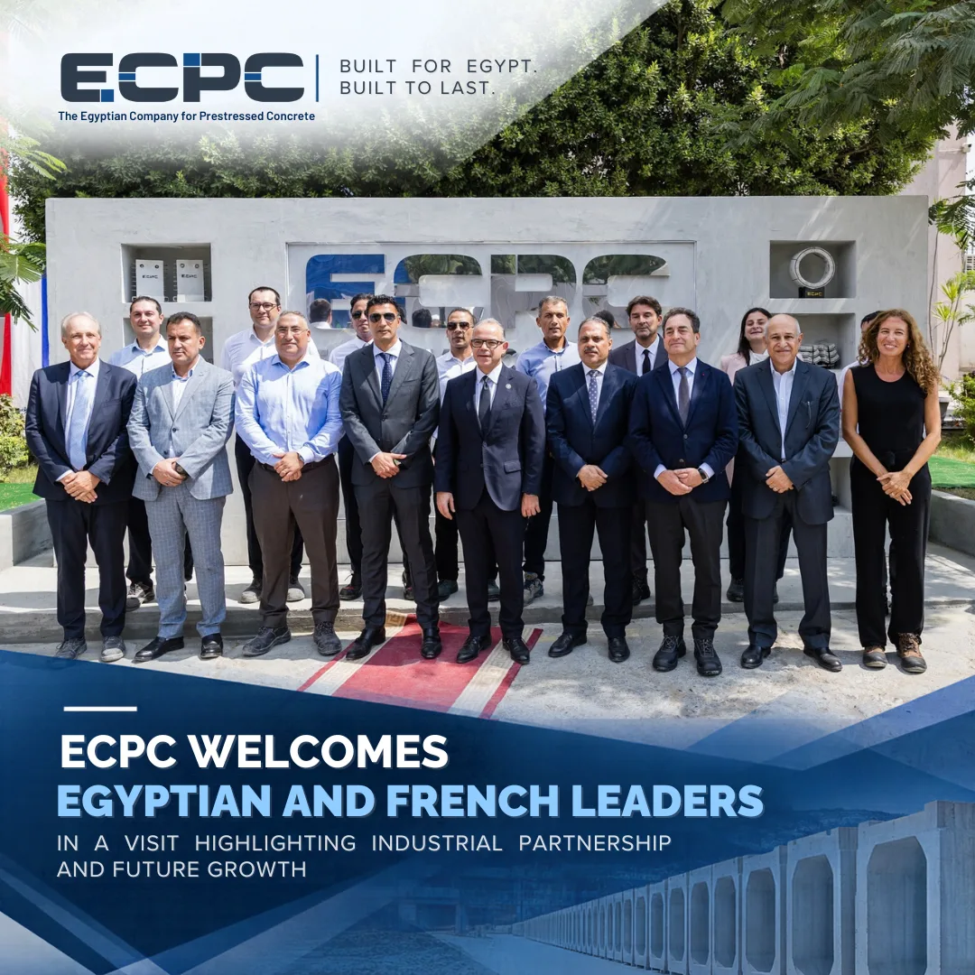 Egyptian and French delegation visiting ECPC’s 10th of Ramadan factory